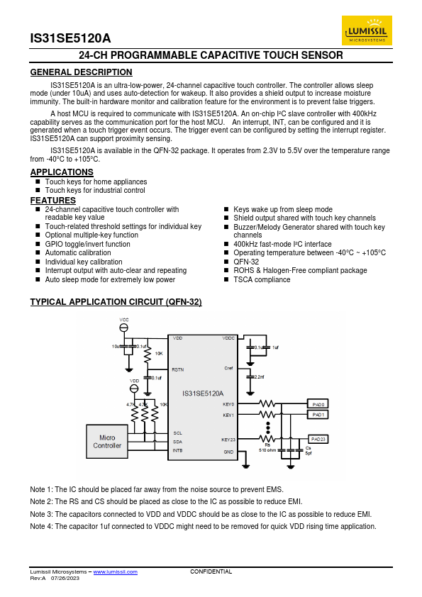 IS31SE5120A