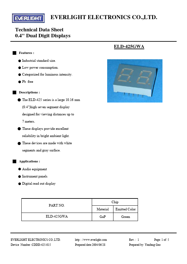 ELD-425GWA