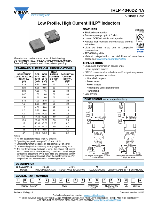 IHLP-4040DZ-1A