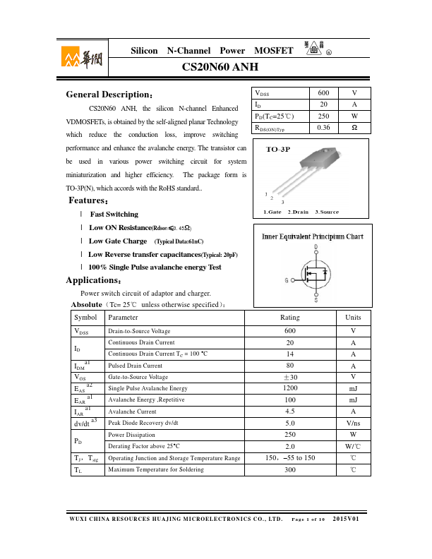 CS20N60ANH