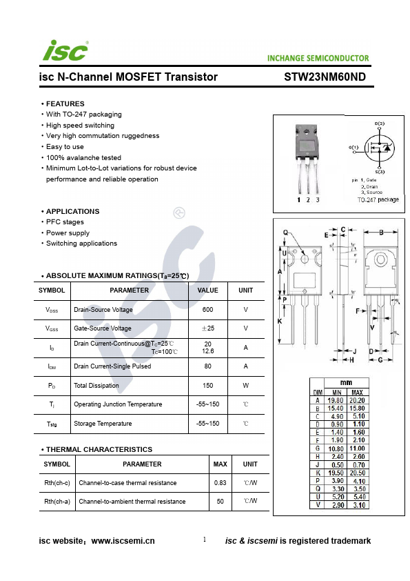 STW23NM60ND