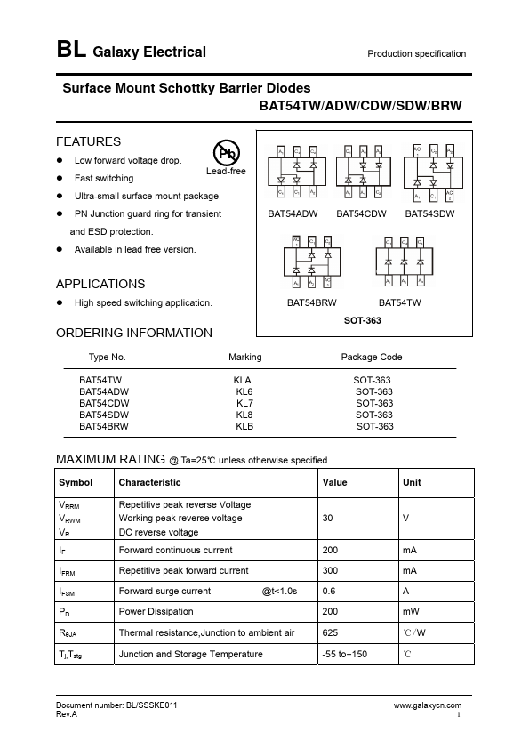 BAT54CDW