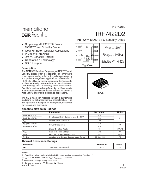 IRF7422D2