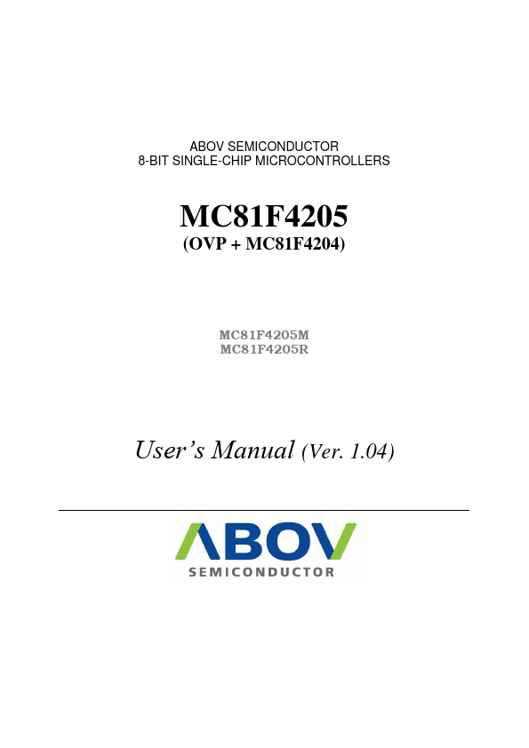 MC81F4205M