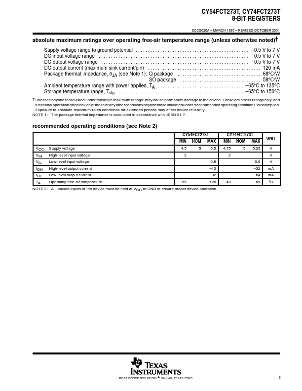 CY74FCT273T