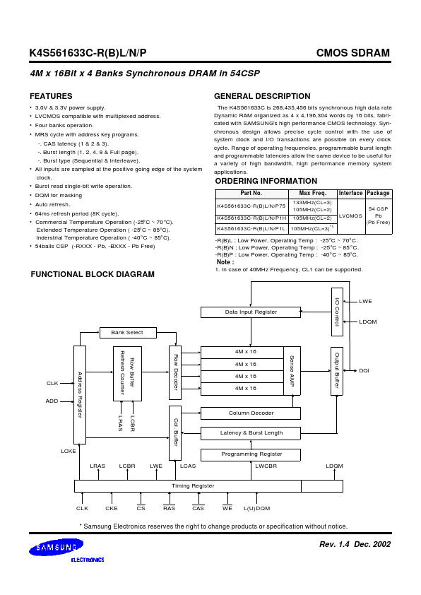 K4S561633C-P1H