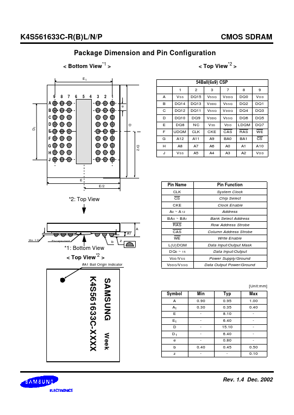 K4S561633C-P1H