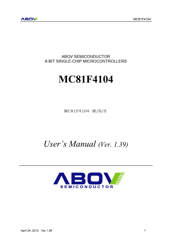 MC81F4104