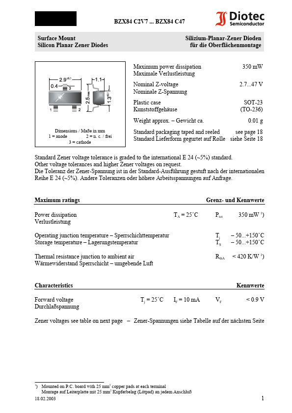 BZX84C3V6