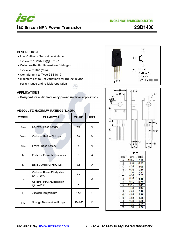 2SD1406