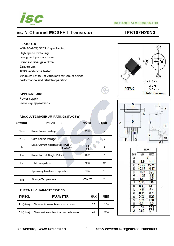 IPB107N20N3