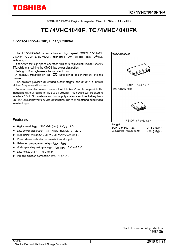 TC74VHC4040F