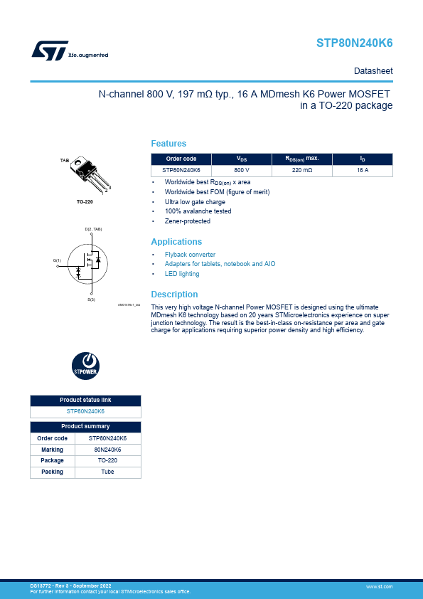 STP80N240K6