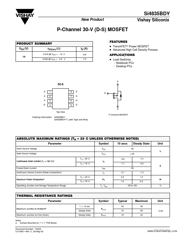 SI4835BDY