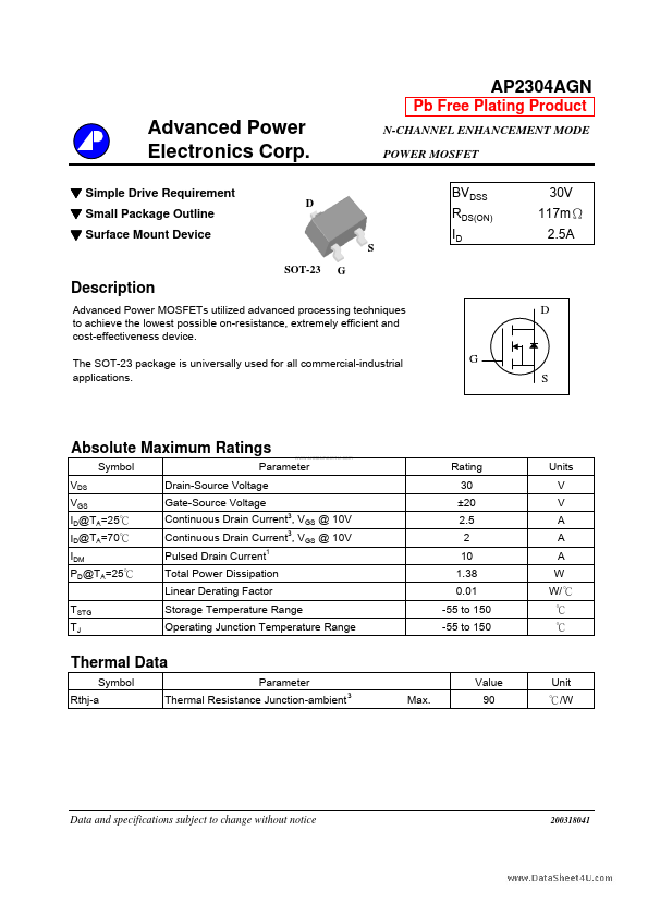 AP2304AGN