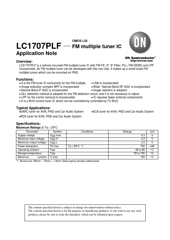 LC1707PLF