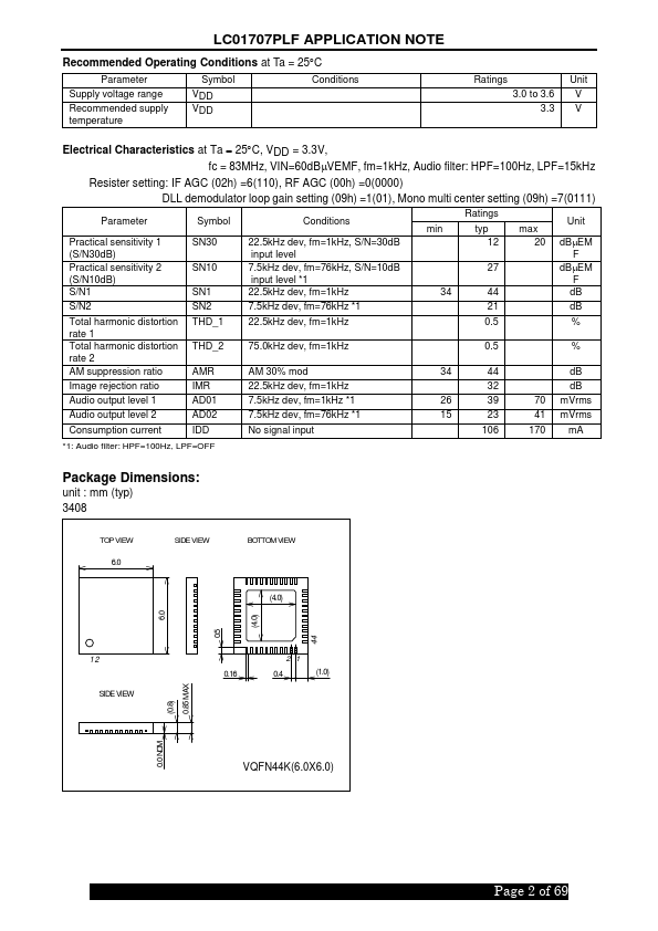 LC1707PLF