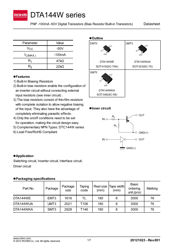 DTA144WUA