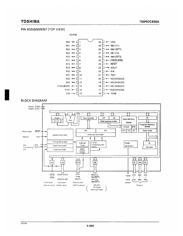 TMP47C454AN