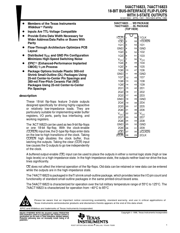 74ACT16823