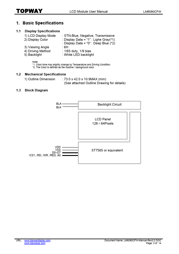 LM6060CFW