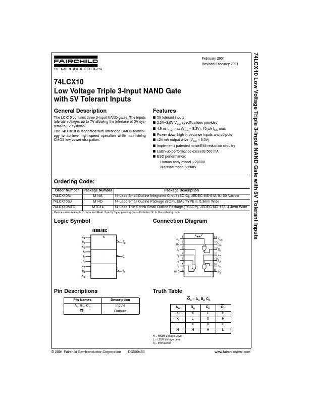 74LCX10