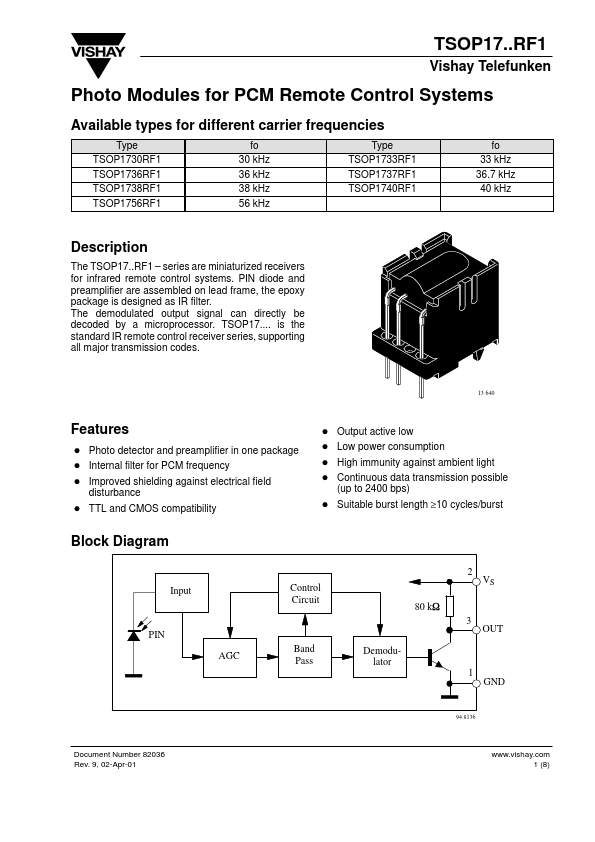 TSOP1733RF1