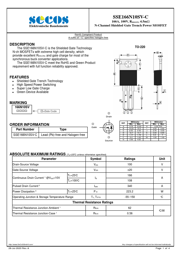 SSE166N10SV-C