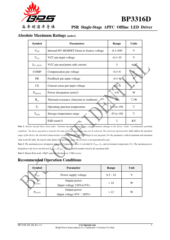 BP3316D