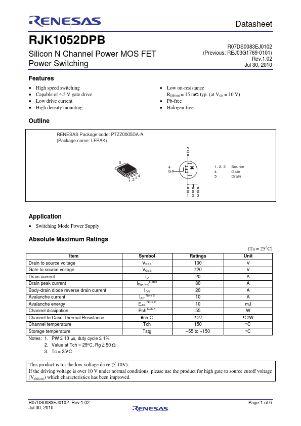 RJK1052DPB