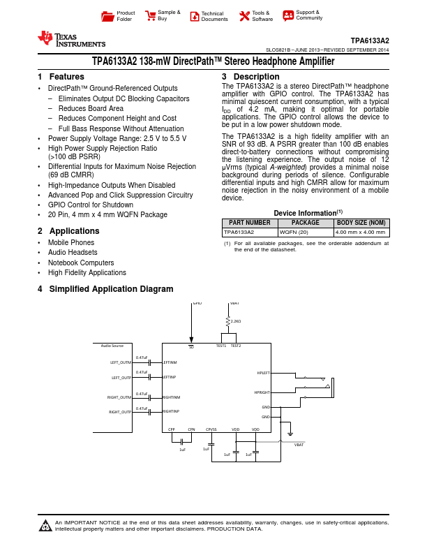 TPA6133A2