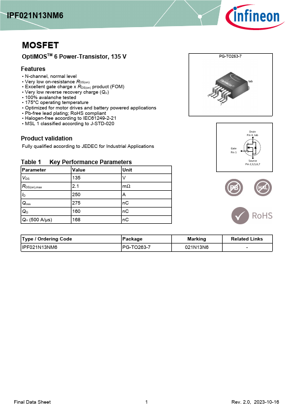 IPF021N13NM6