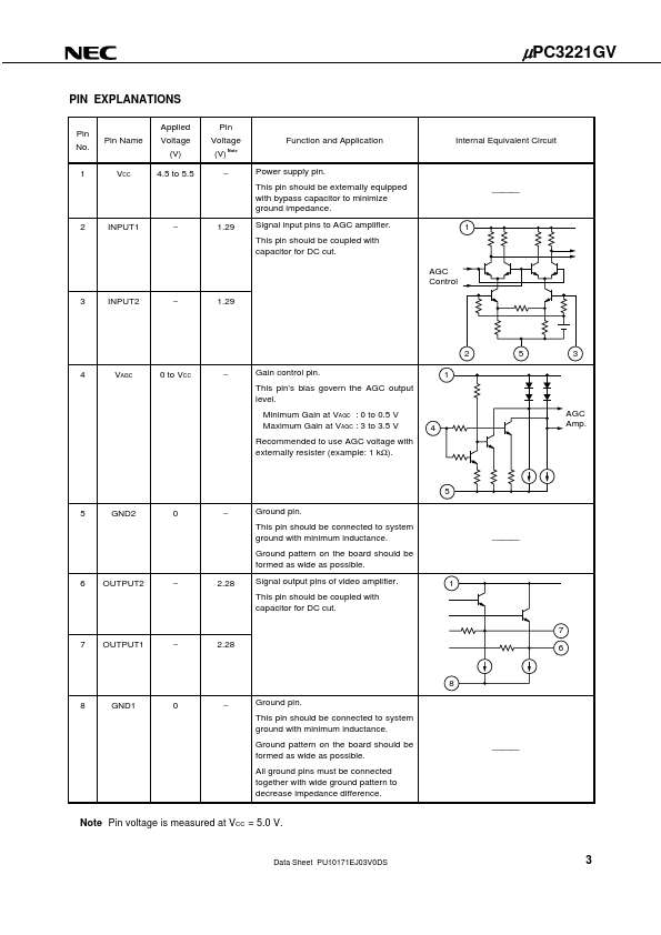 UPC3221GV