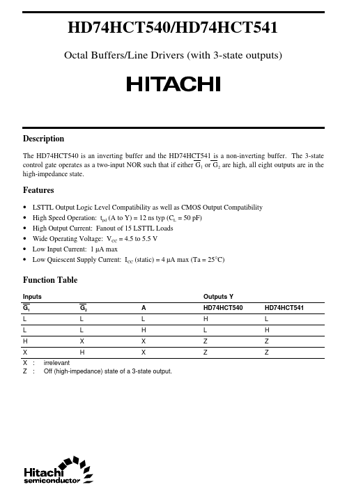 HD74HCT540