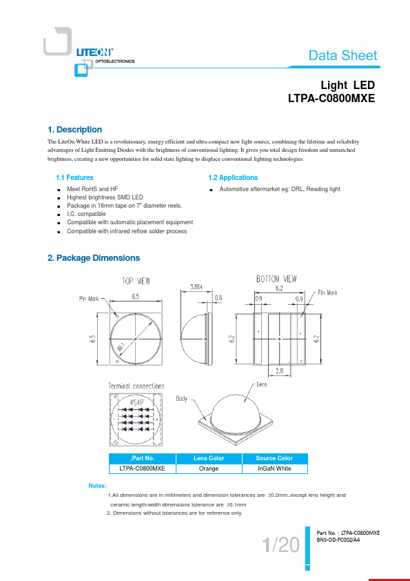 LTPA-C0800MXE