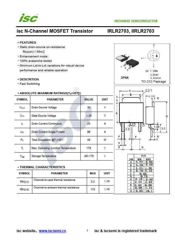 IRLR2703