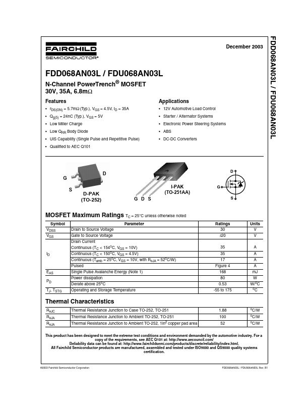 FDD068AN03L