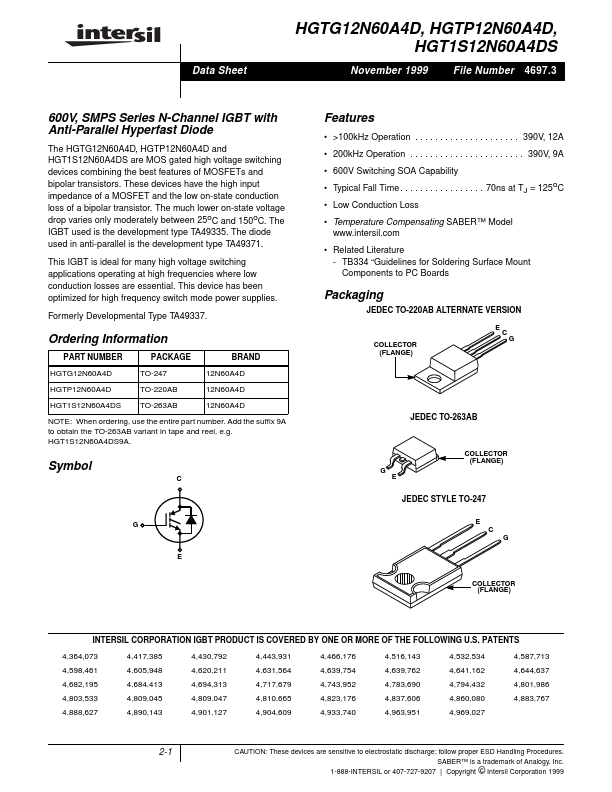 HGT1S12N60A4DS