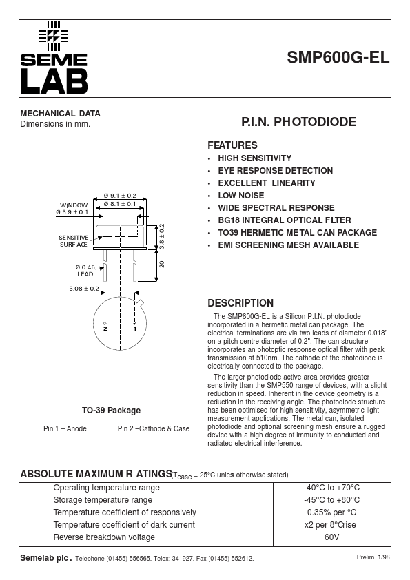 SMP600G-EL