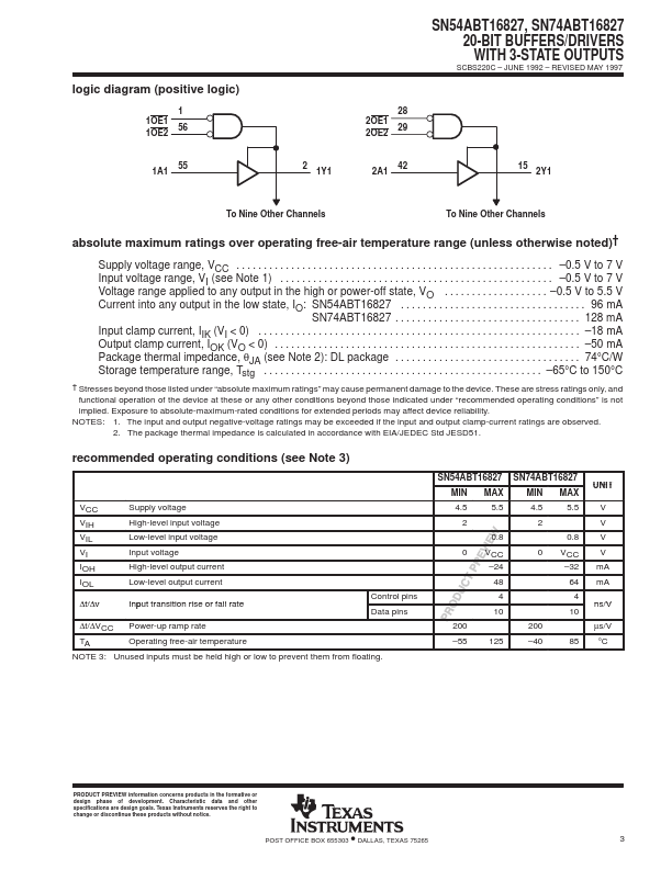 SN54ABT16827