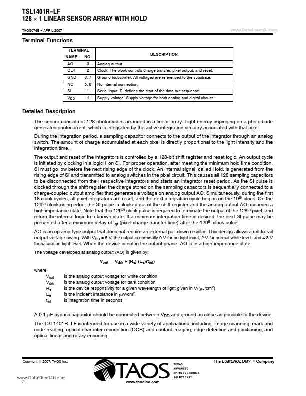 TSL1401R-LF