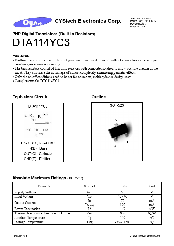 DTA114YC3