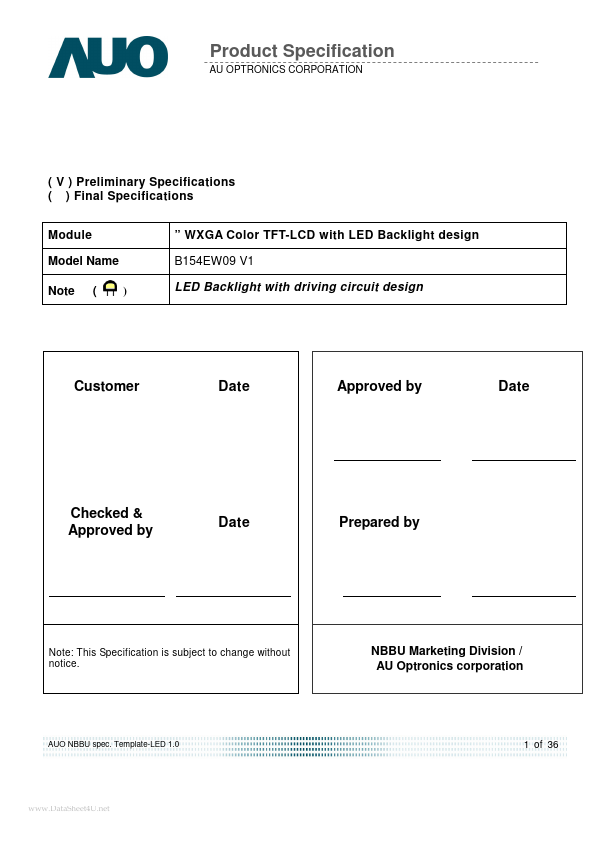 B154EW09-V1