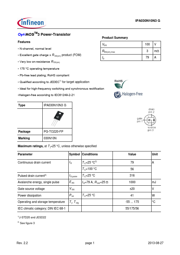 IPA030N10N3G