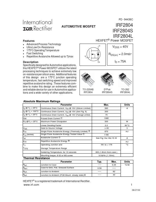 IRF2804L