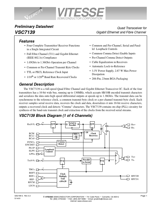 VSC7139