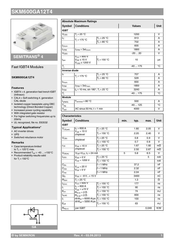 SKM600GA12T4