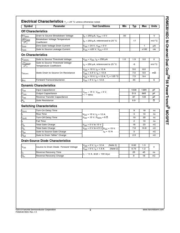 FDMS3016DC