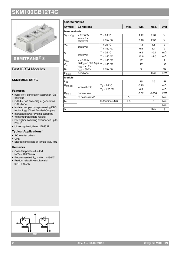 SKM100GB12T4G