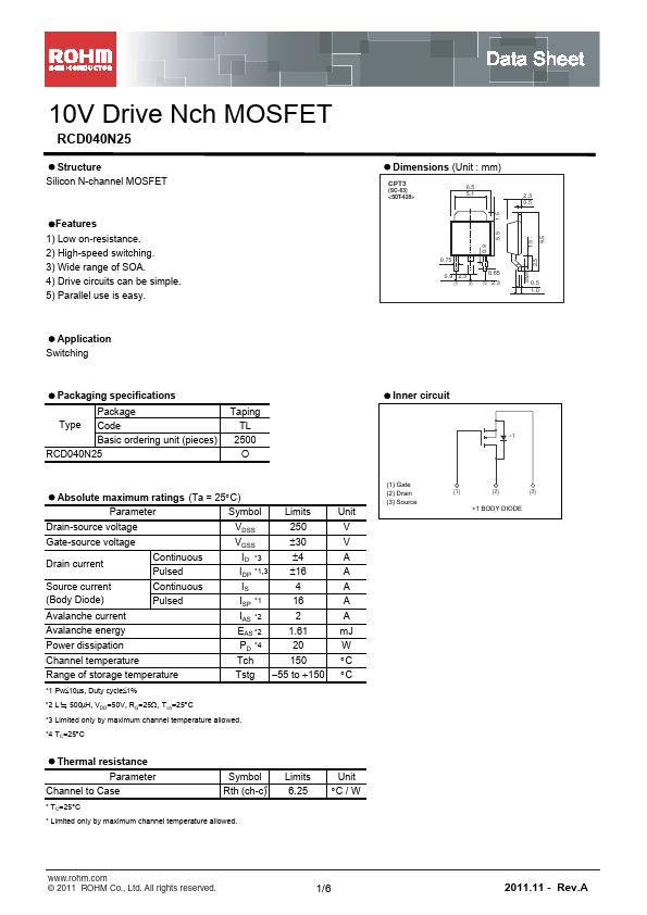 RCD040N25